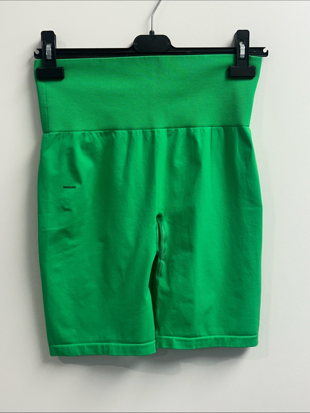 PANGAIA Bright Green High-Rise Bike Shorts